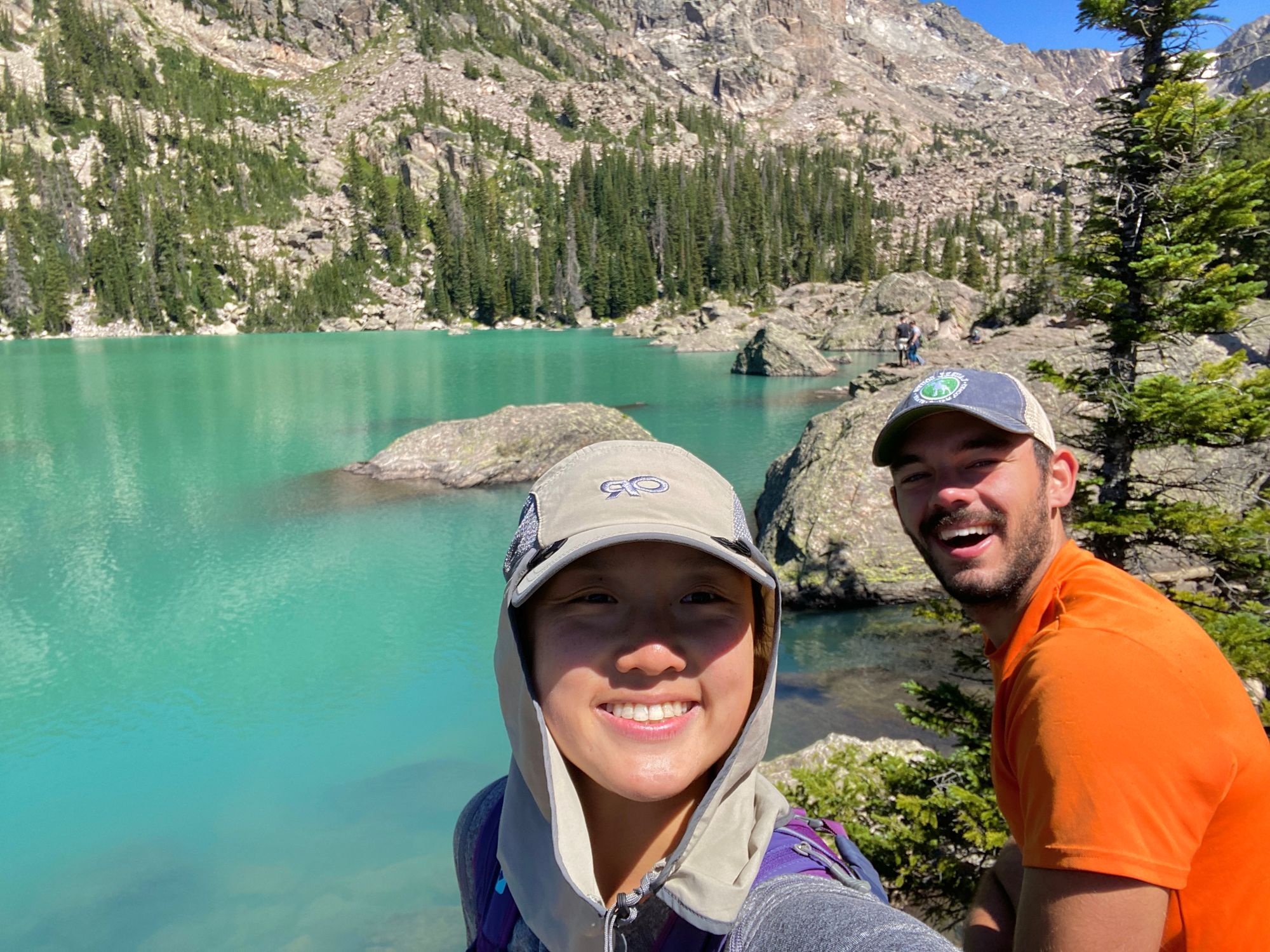 Cam and I at Lake Haiyaha