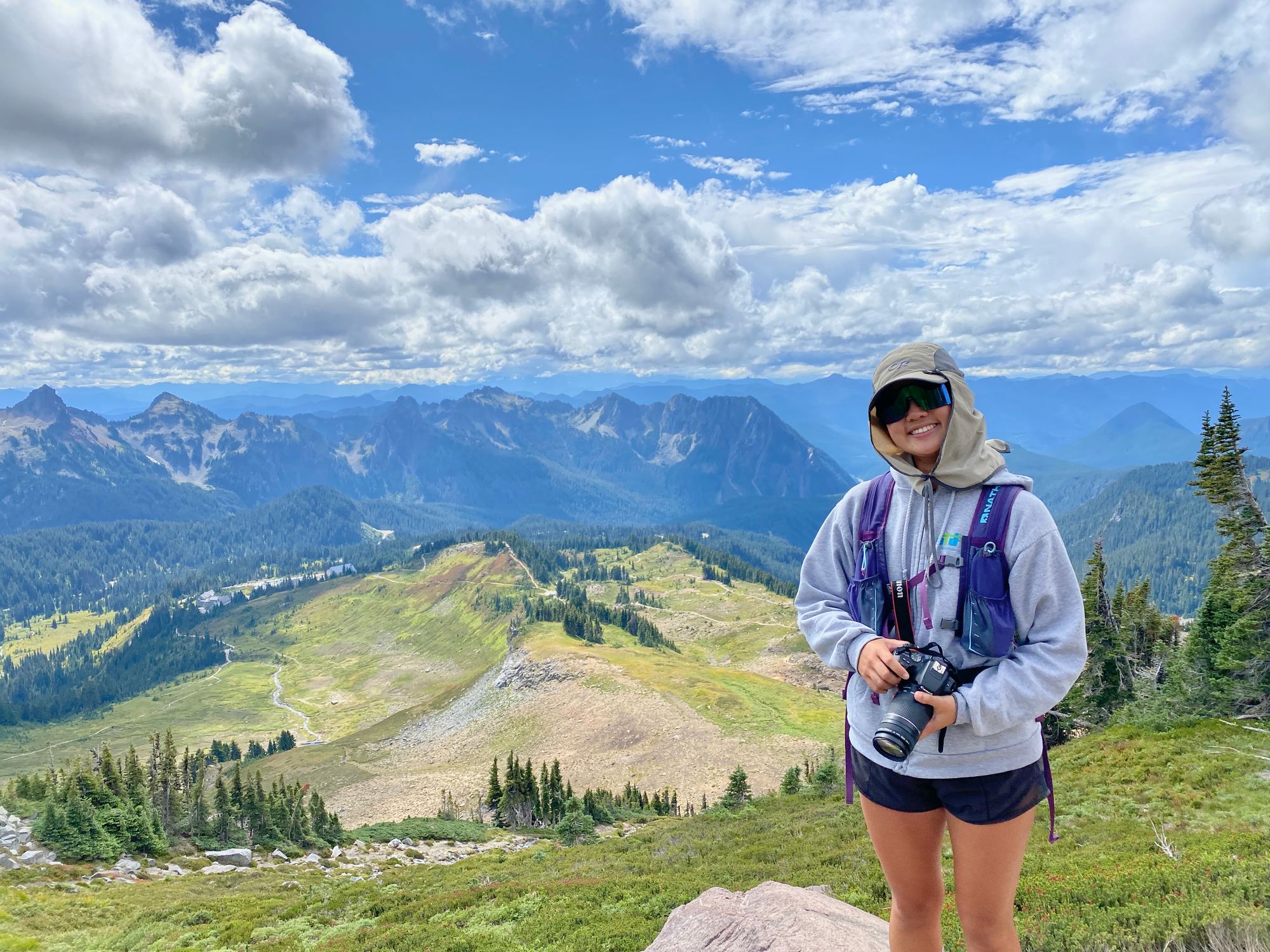 Hiking at Mount Rainier National Park