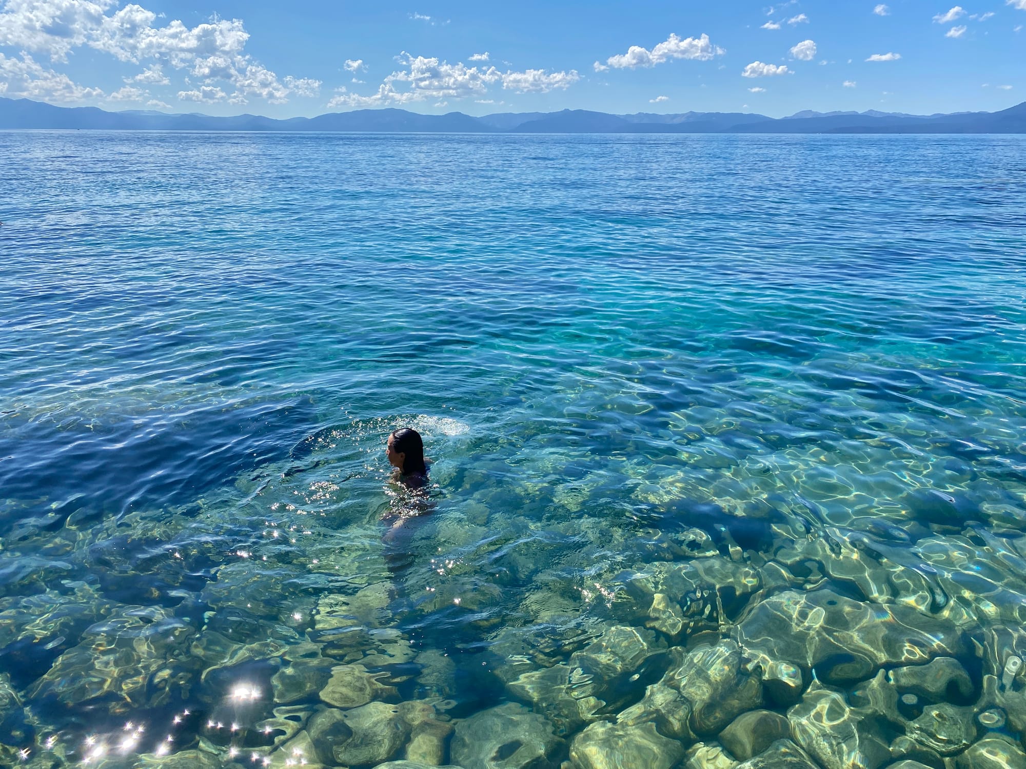 Swimming in Lake Tahoe!