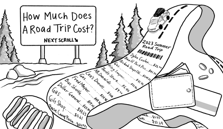 Road trips come at a cost, but how much? (Illustrated by: Hedy Zhou)