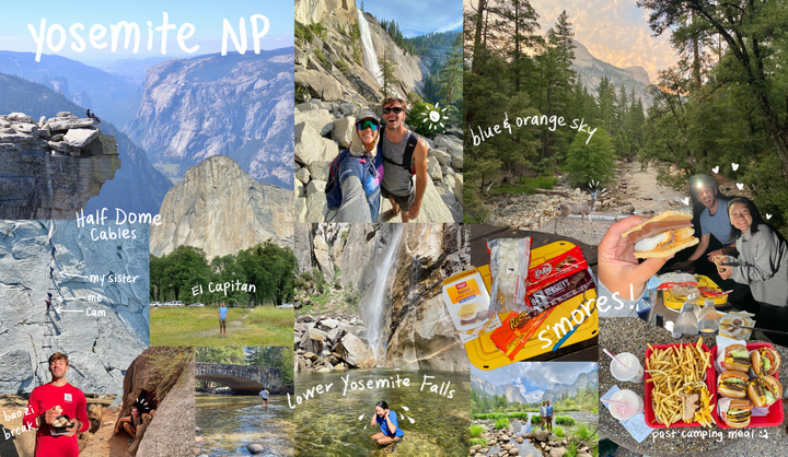 Collage of Yosemite National Park